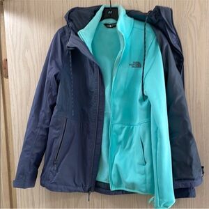 The North Face Women's Navy and Teal Ski Jacket